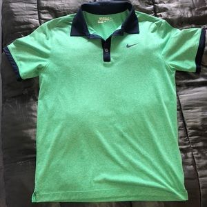 Nike Golf Tour performance polo green with navy